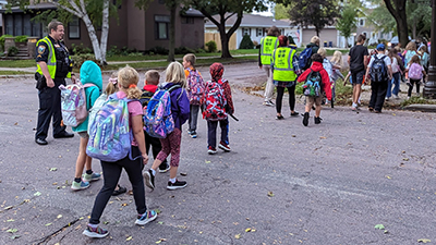 Photo: Kids walking to school.